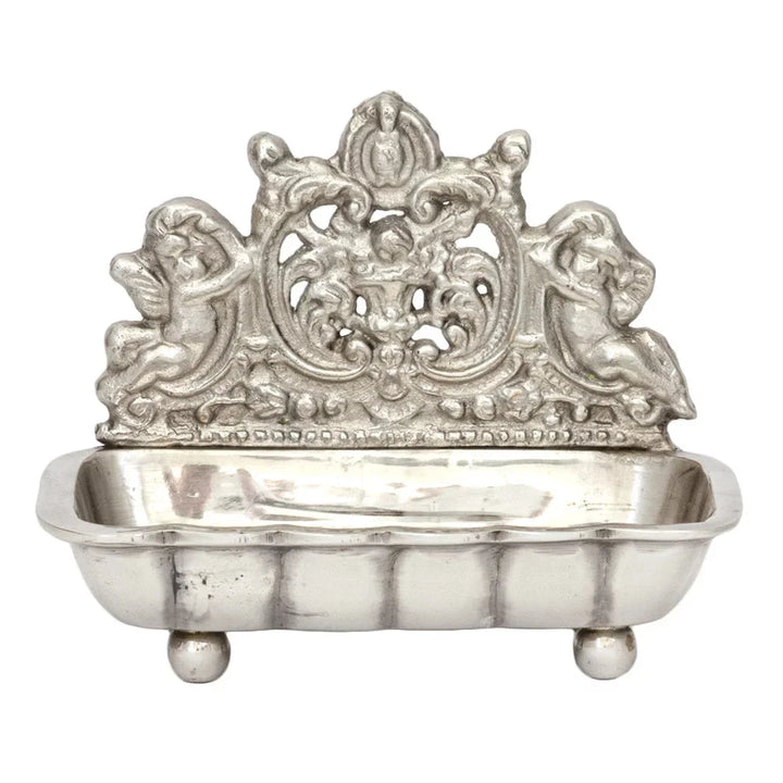 Soap Dish - Antique - Pewter