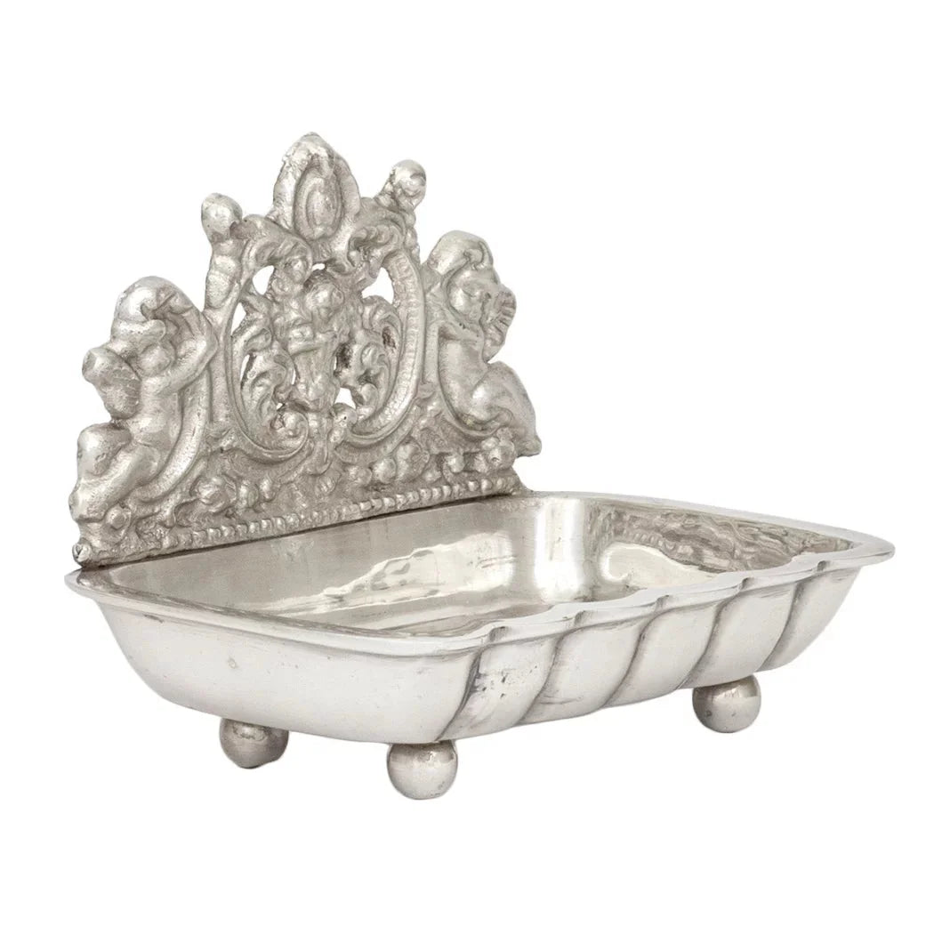 Soap Dish - Antique - Pewter