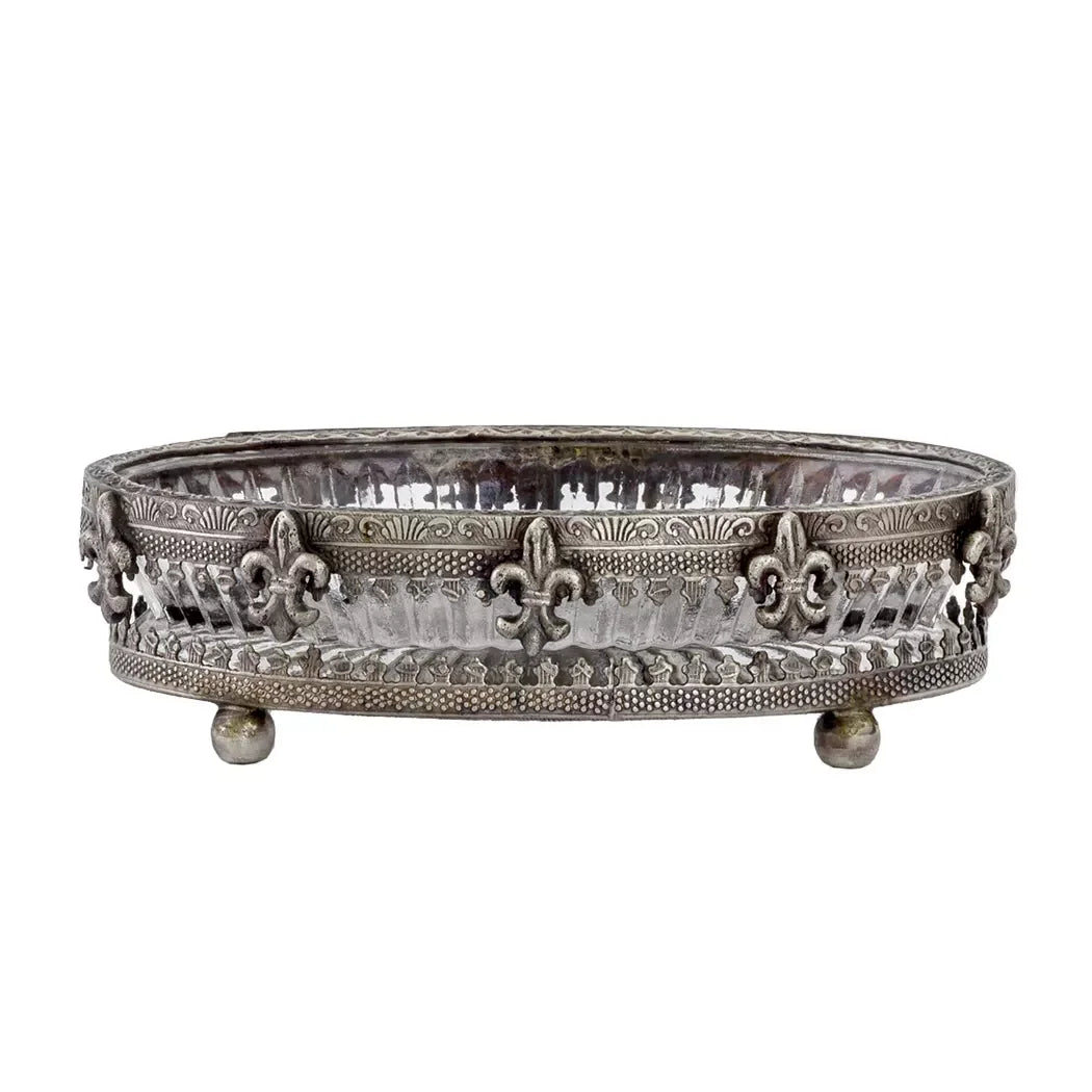 Soap Dish - French Fleur - Pewter