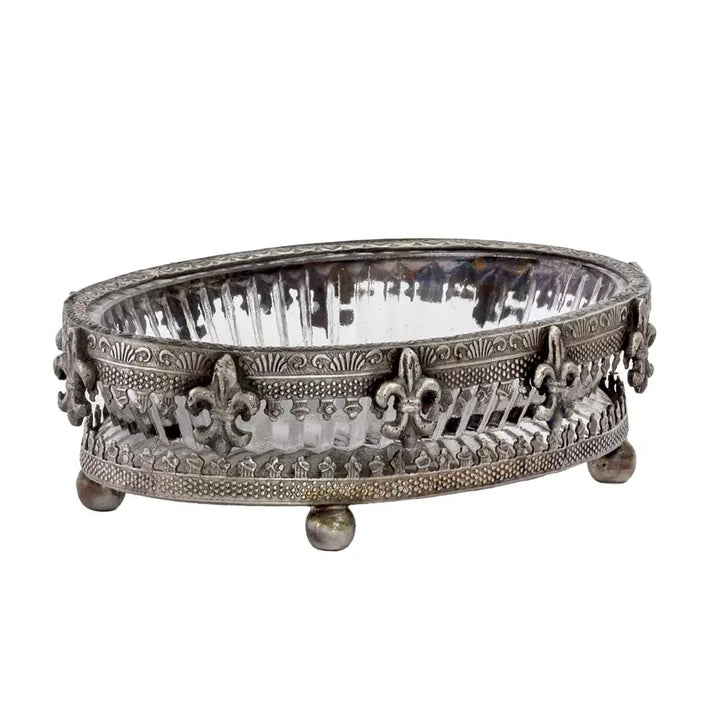 Soap Dish - French Fleur - Pewter