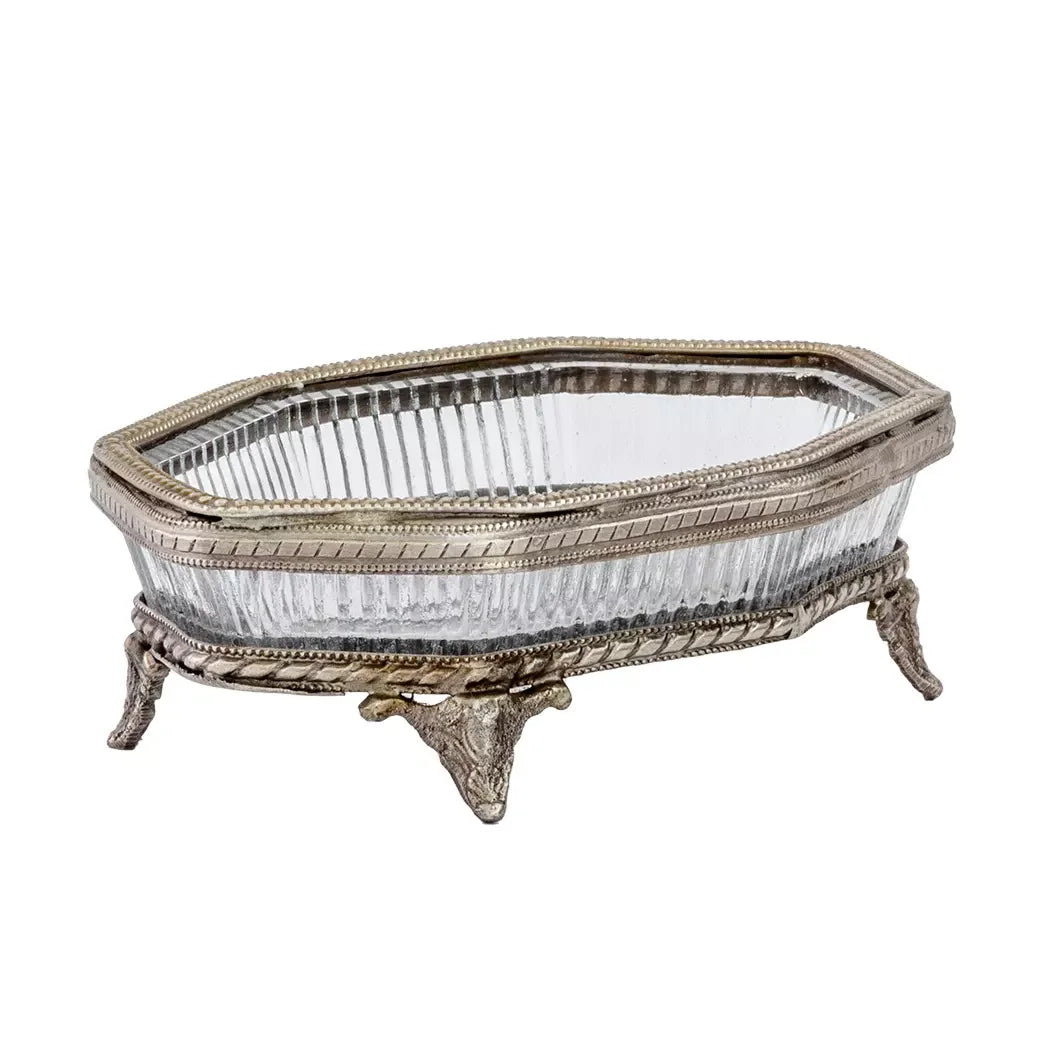 Soap Dish - Vintage Squared - Pewter