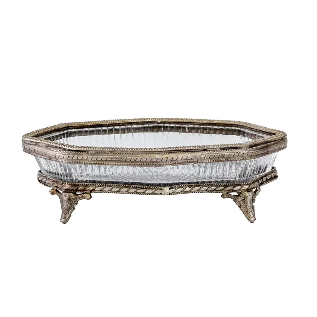 Soap Dish - Vintage Squared - Pewter