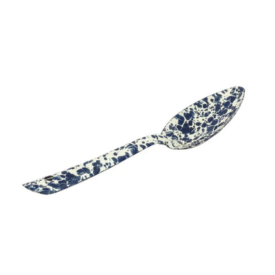 Spoon - Enamel Custard & Blue 20cm - Enamel