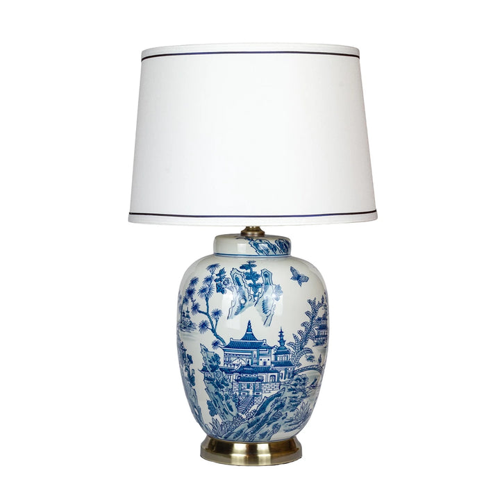 Table Lamp - Blue &amp; White Oriental