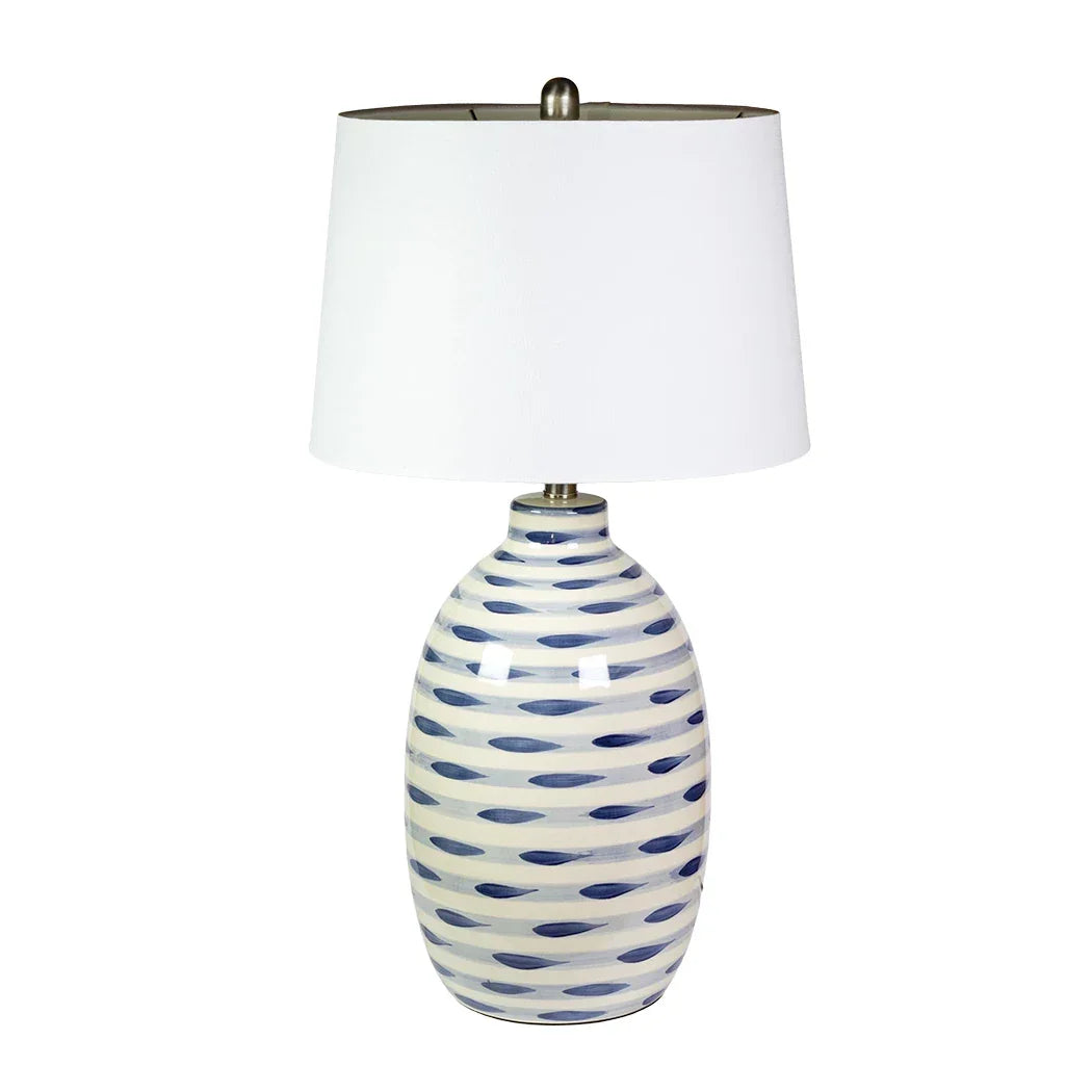 Table Lamp - Blue & White Swatches - Lamp