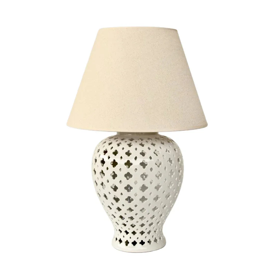 Table Lamp - Cut Out White - Lamp