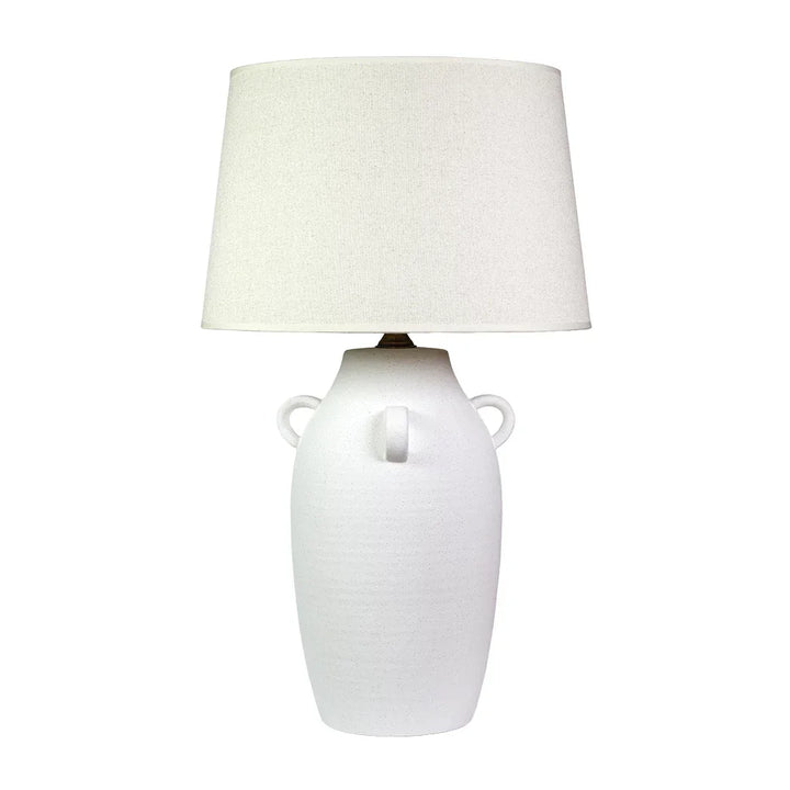 Table Lamp - Handled Urn White - Lamp