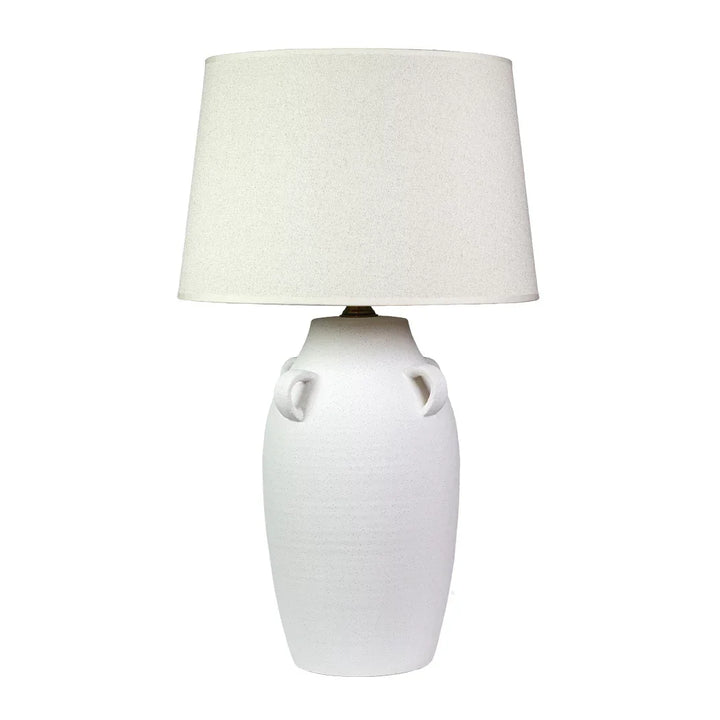 Table Lamp - Handled Urn White - Lamp
