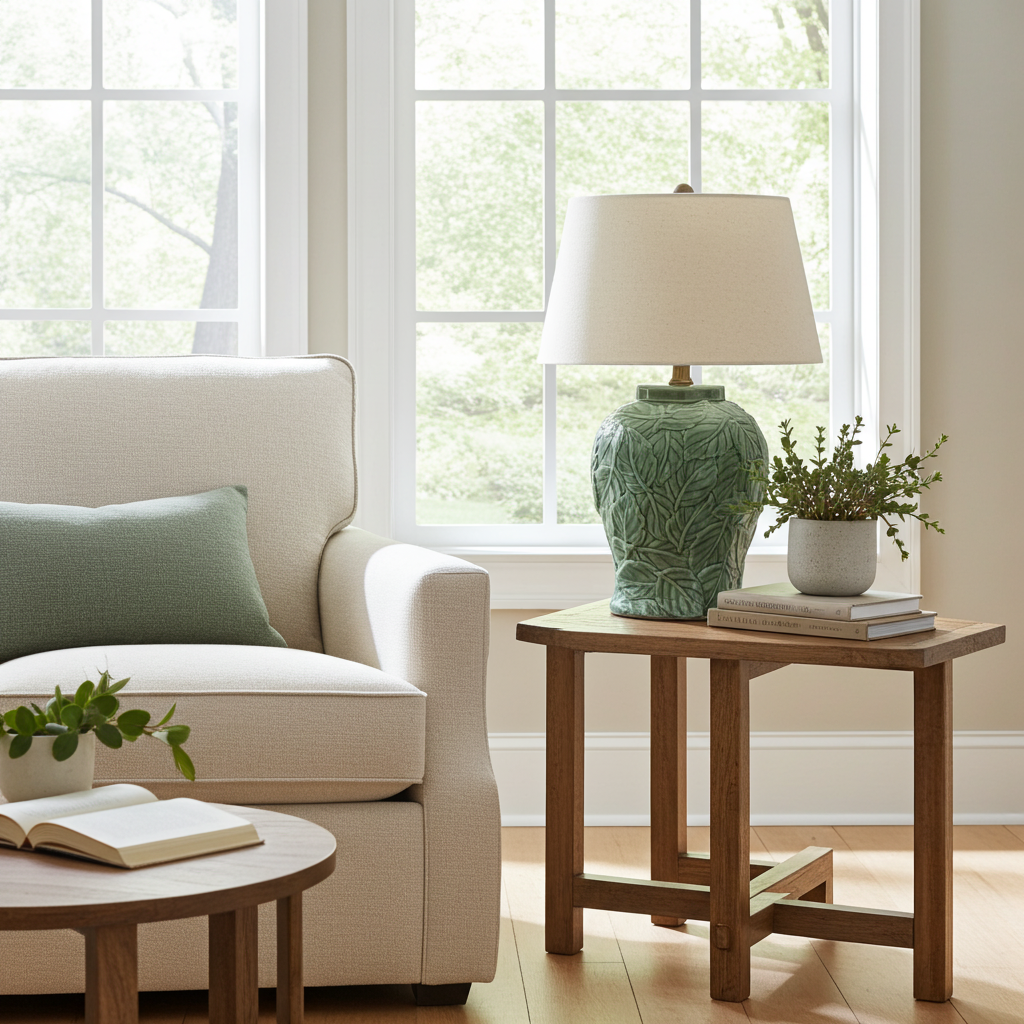 Table Lamp - Leafy Green - Lamp