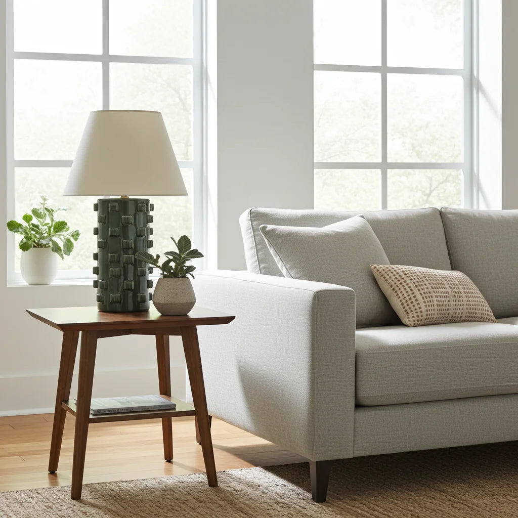 Table Lamp - Loops Green Tall - Lamp