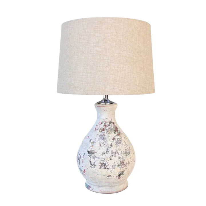 Table Lamp - Vintaged Bottle Patina - Lamp