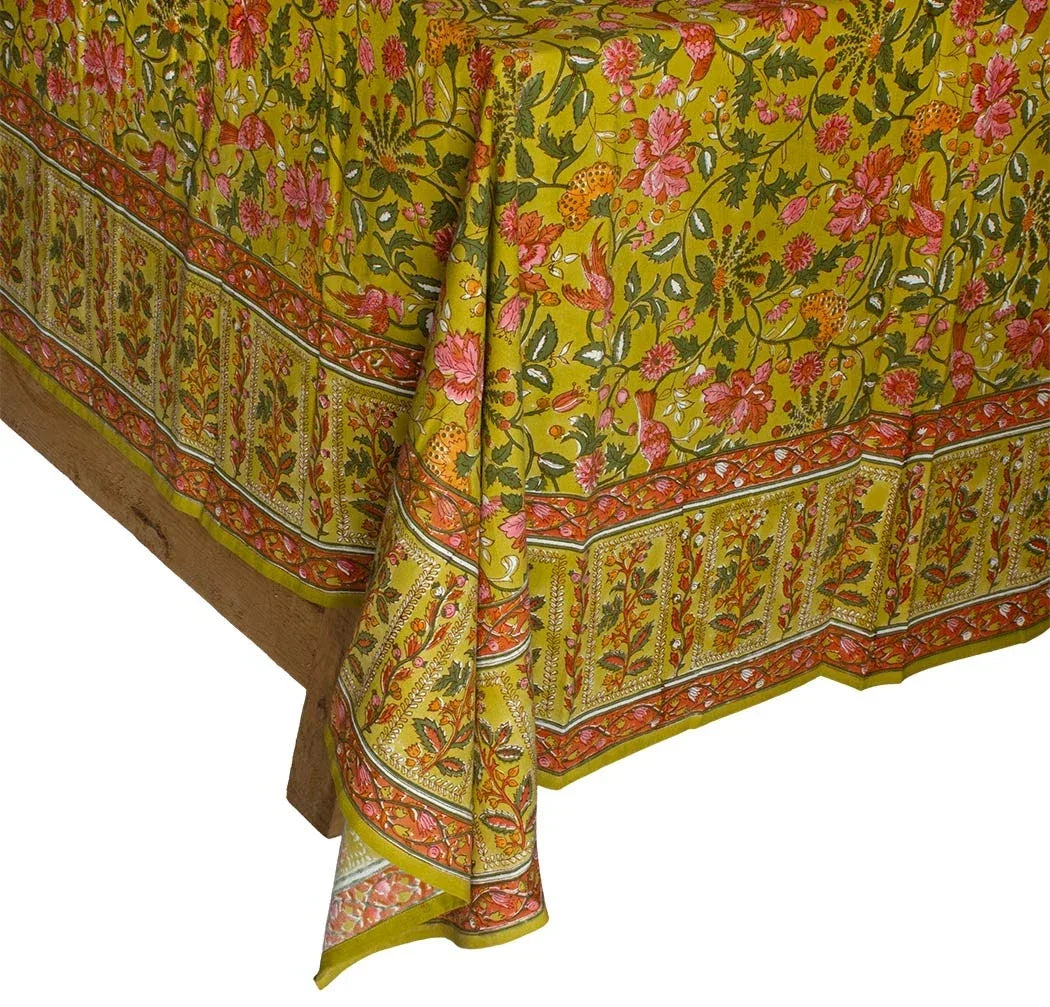 Tablecloth - Floral Vined Elegance - Linen