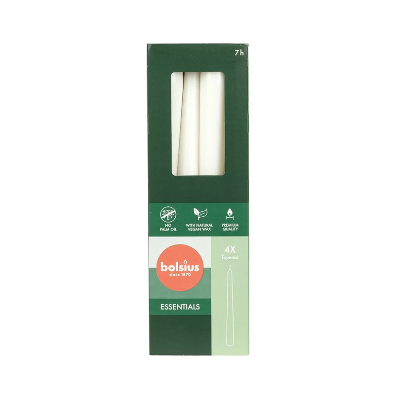 Taper Candle Set - White Bolsius 7H - Candle