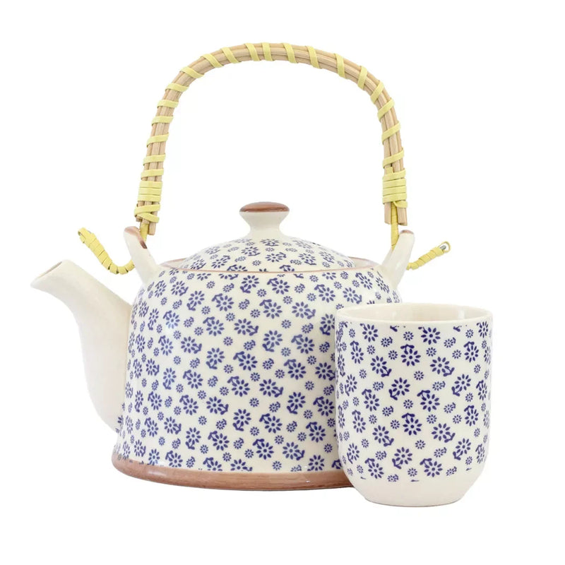 Teapot - Blue Flower Field - Kitchen