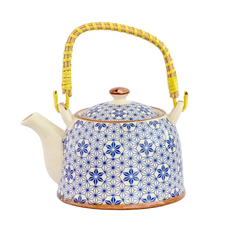 Teapot - Blue Geometric - Kitchen