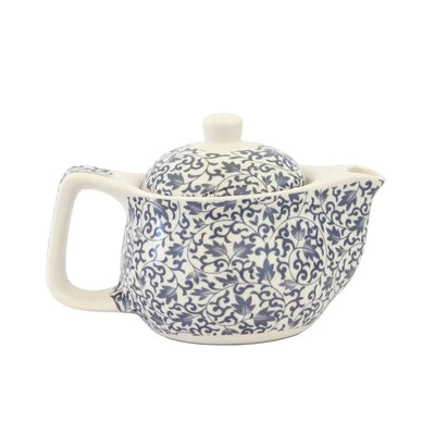 Teapot - Blue & White 300ml Kitchen