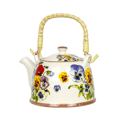 Teapot -Pansies - Kitchen