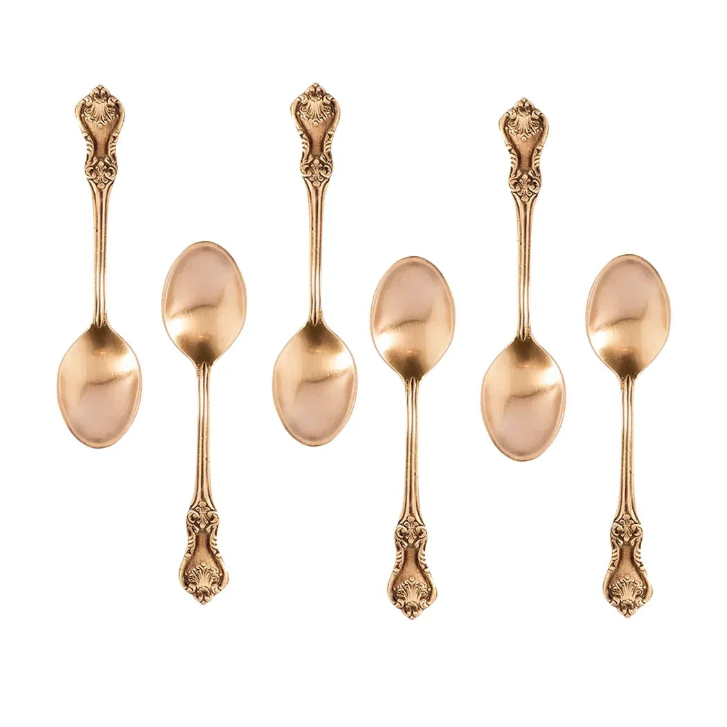 Teaspoon Set - Royal Brass - Pewter