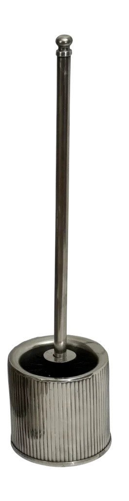 Toilet Brush - Silver Lines - Metal
