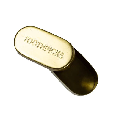 Toothpick Holder - Brass - Pewter
