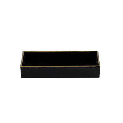 Tray - Black & Gold Compact - Resin