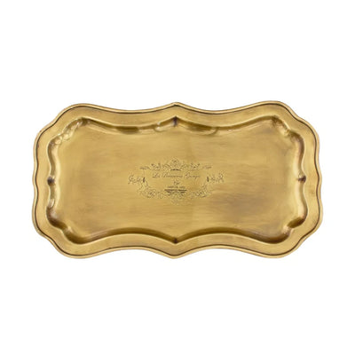 Tray - Brass Scalloped - Pewter