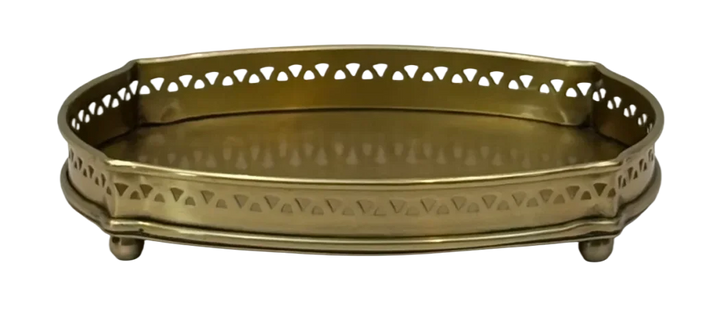 Tray - Brass Triangles - Pewter