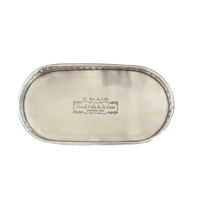 Tray - Oval de la Gare - Pewter