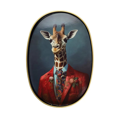 Tray - Oval Giraffe - Resin