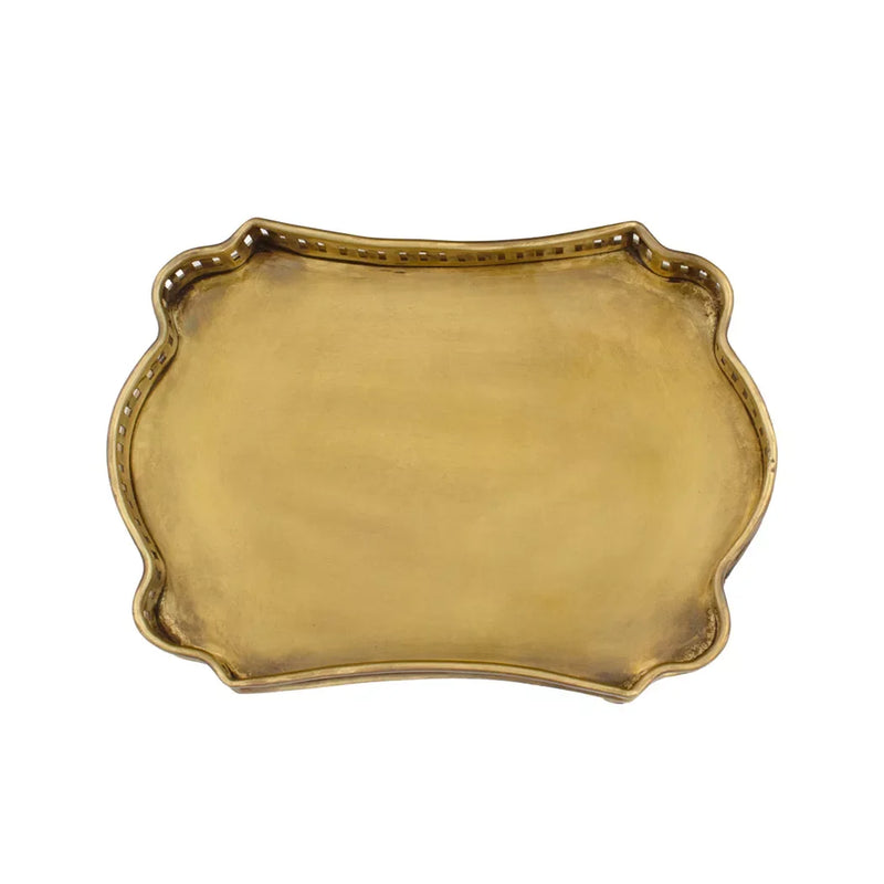 Tray - Oval Perfume Brass - Pewter