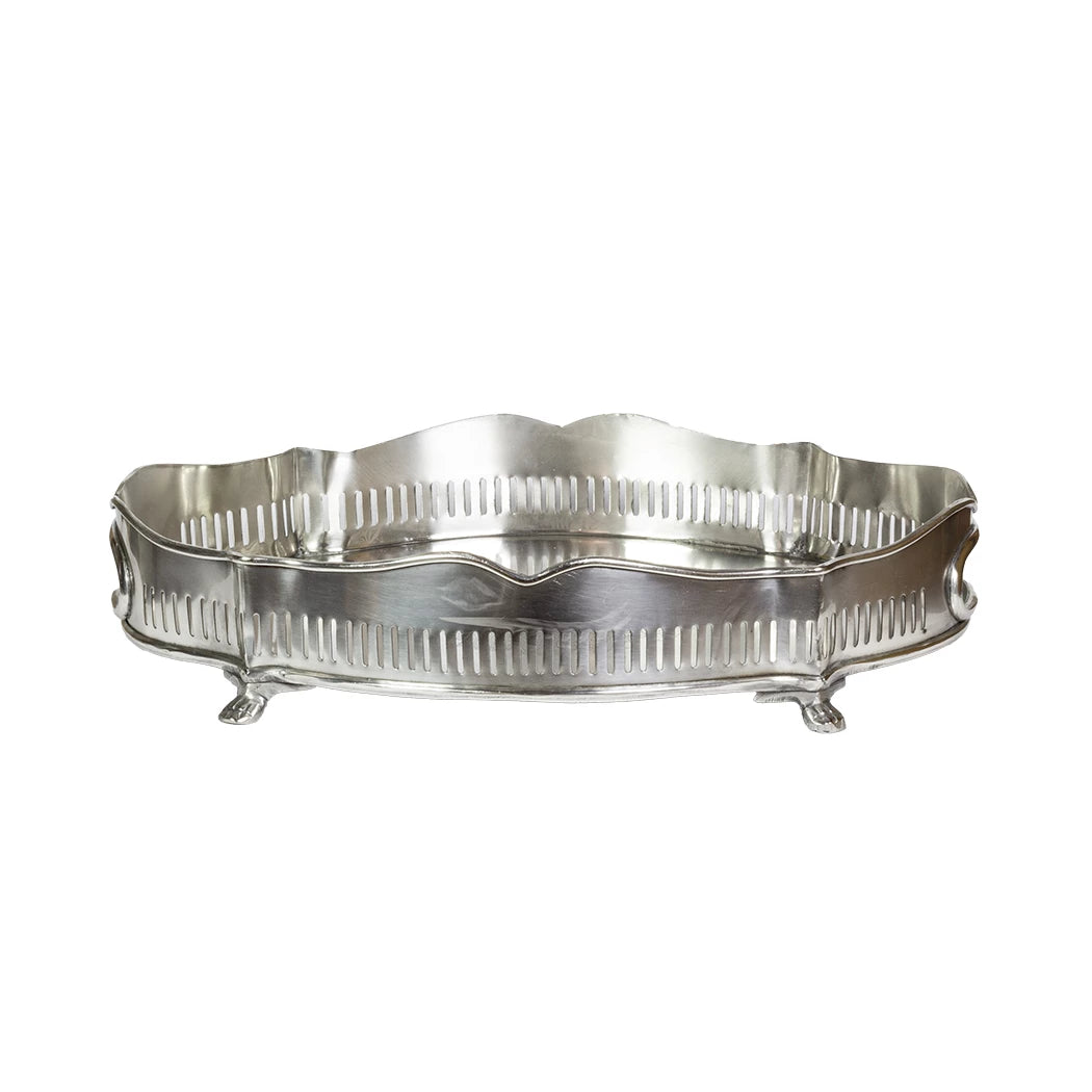 Tray - Silver French Cut Out