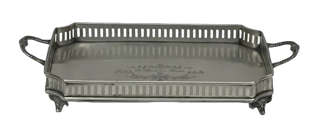 Tray - Silver Manoir Handled - Pewter