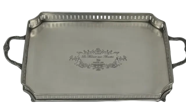 Tray - Silver Manoir Handled - Pewter