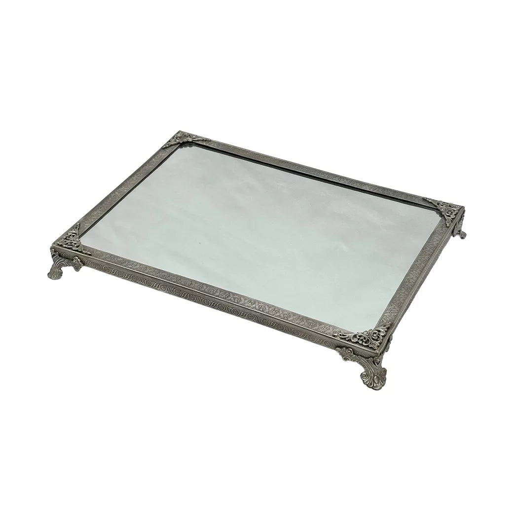 Tray - Silver Mirror Victorian