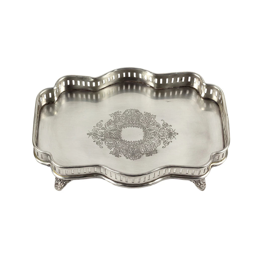 Tray - Silver Perfume French