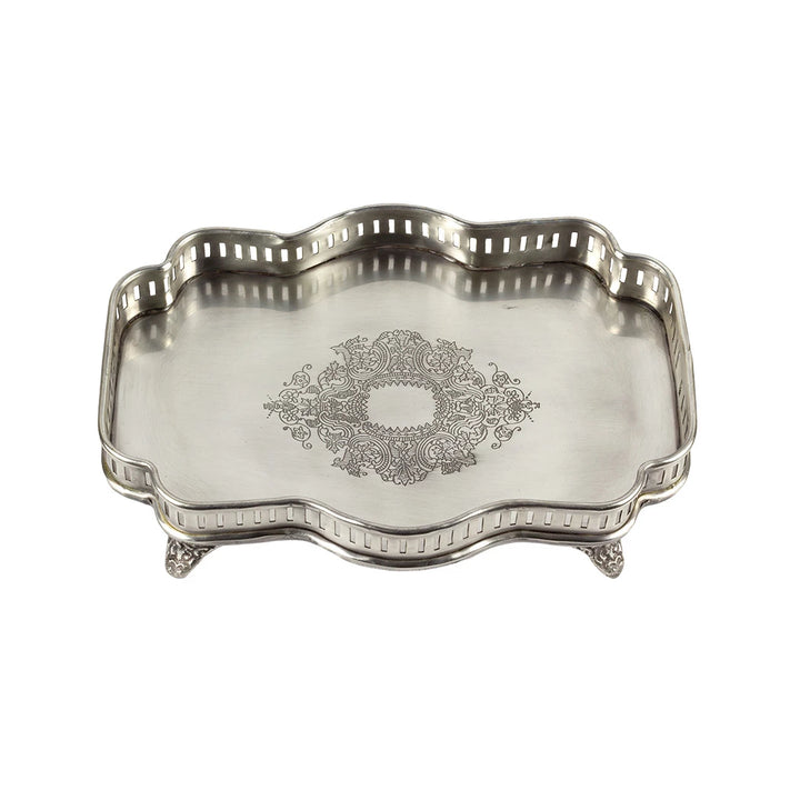 Tray - Silver Perfume French