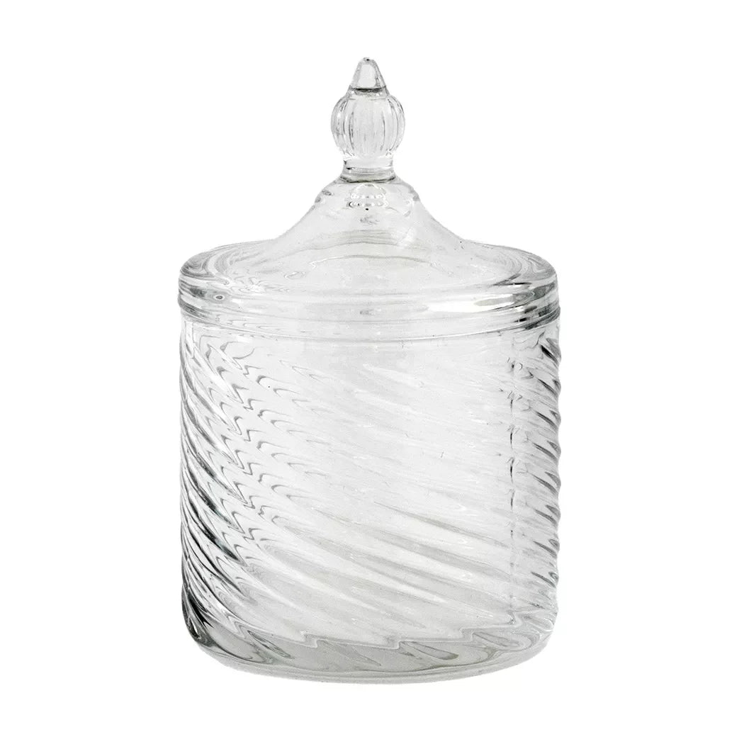 Trinket Box - Glass Swirl / Crystal