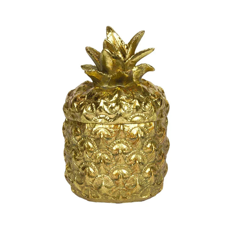 Trinket Box - Golden Pineapple - Resin