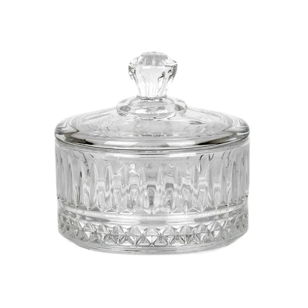 Trinket Box - Royal Flat 10cm - Glass / Crystal