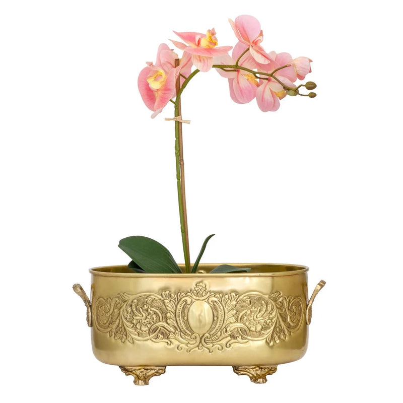 Tub - Royal Brass Planter - Pewter