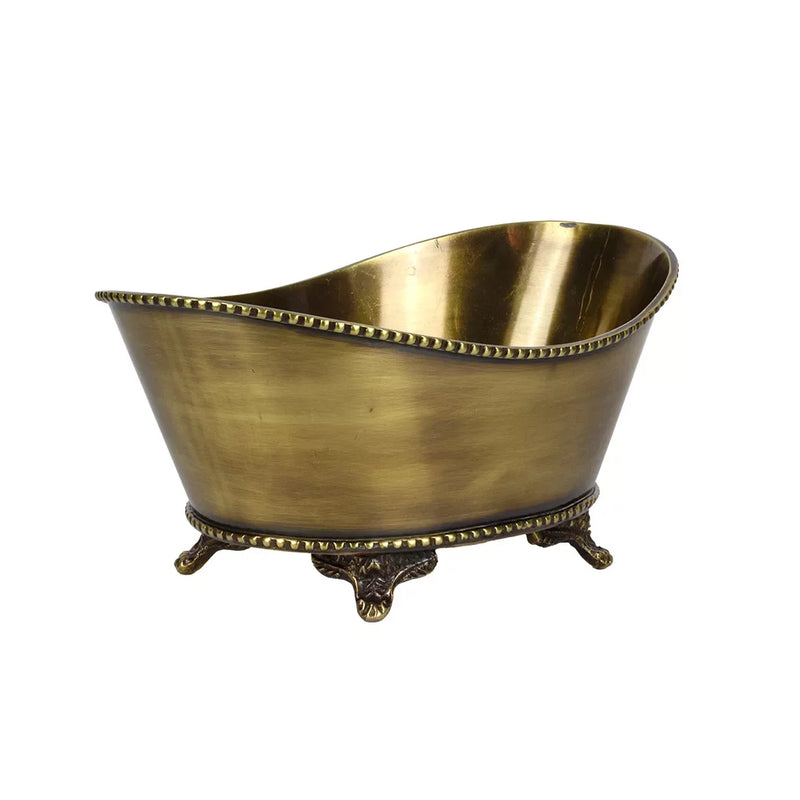 Tub - Vintaged Brass Boat - Metal