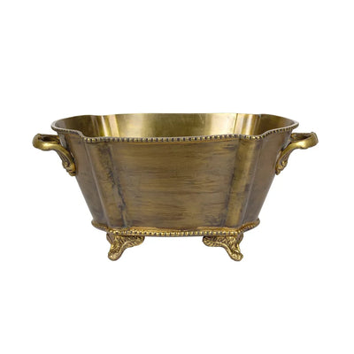 Tub - Vintaged Brass Handled - Metal