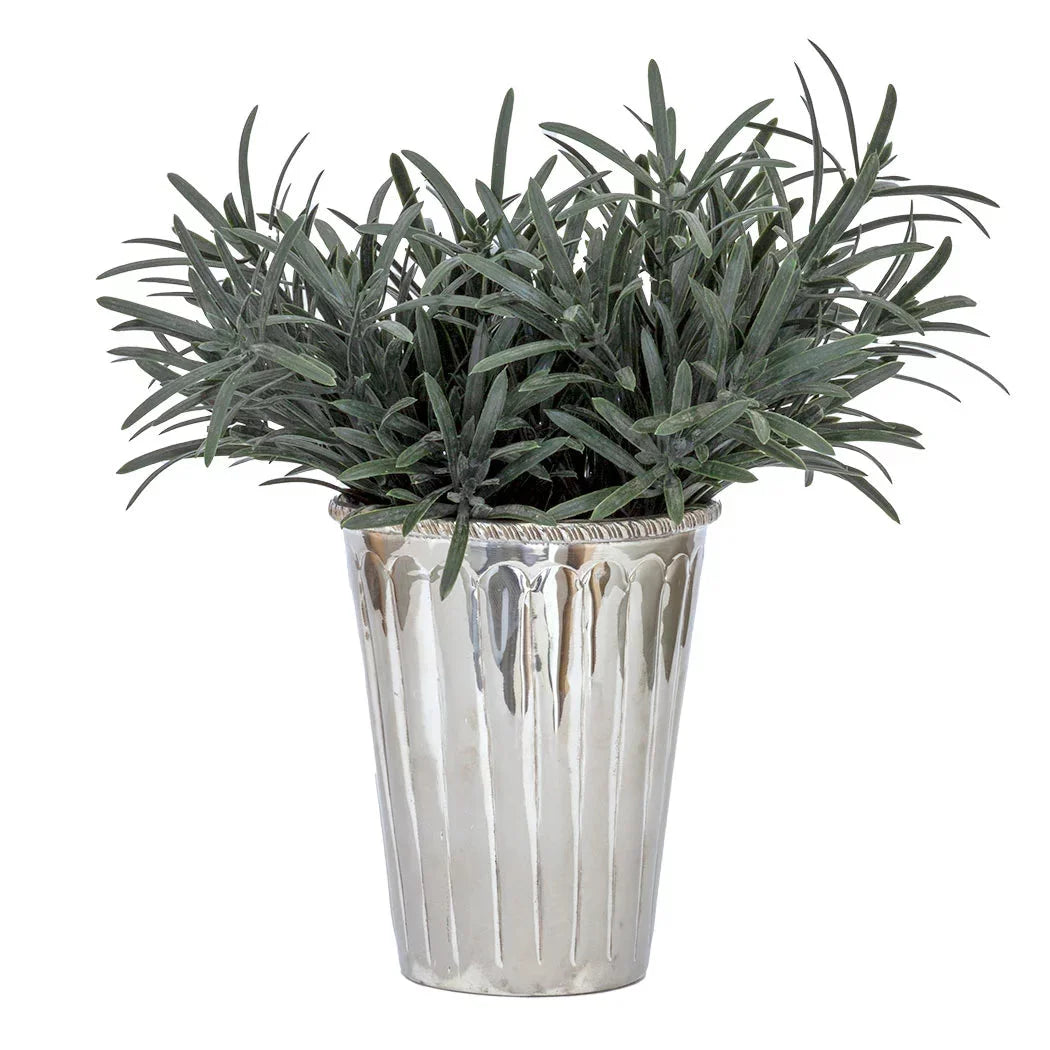 Tumbler - Ribbed Goblet - Pewter
