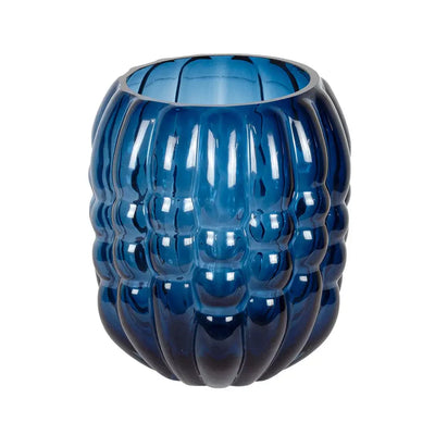 Vase - Bubble Blue 20cm - Glass / Crystal