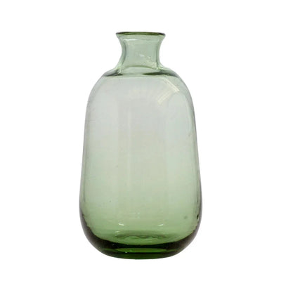Vase - Bud Small Green 15.5cm - Glass / Crystal