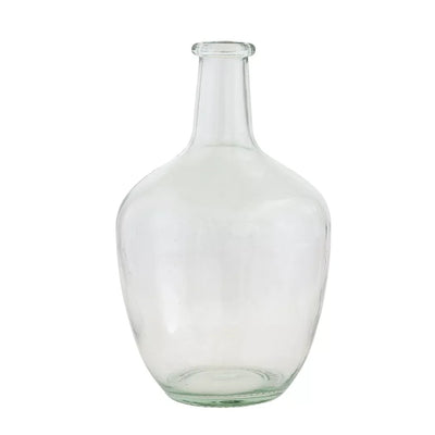 Vase - Clear Bottle 25cm - Glass / Crystal