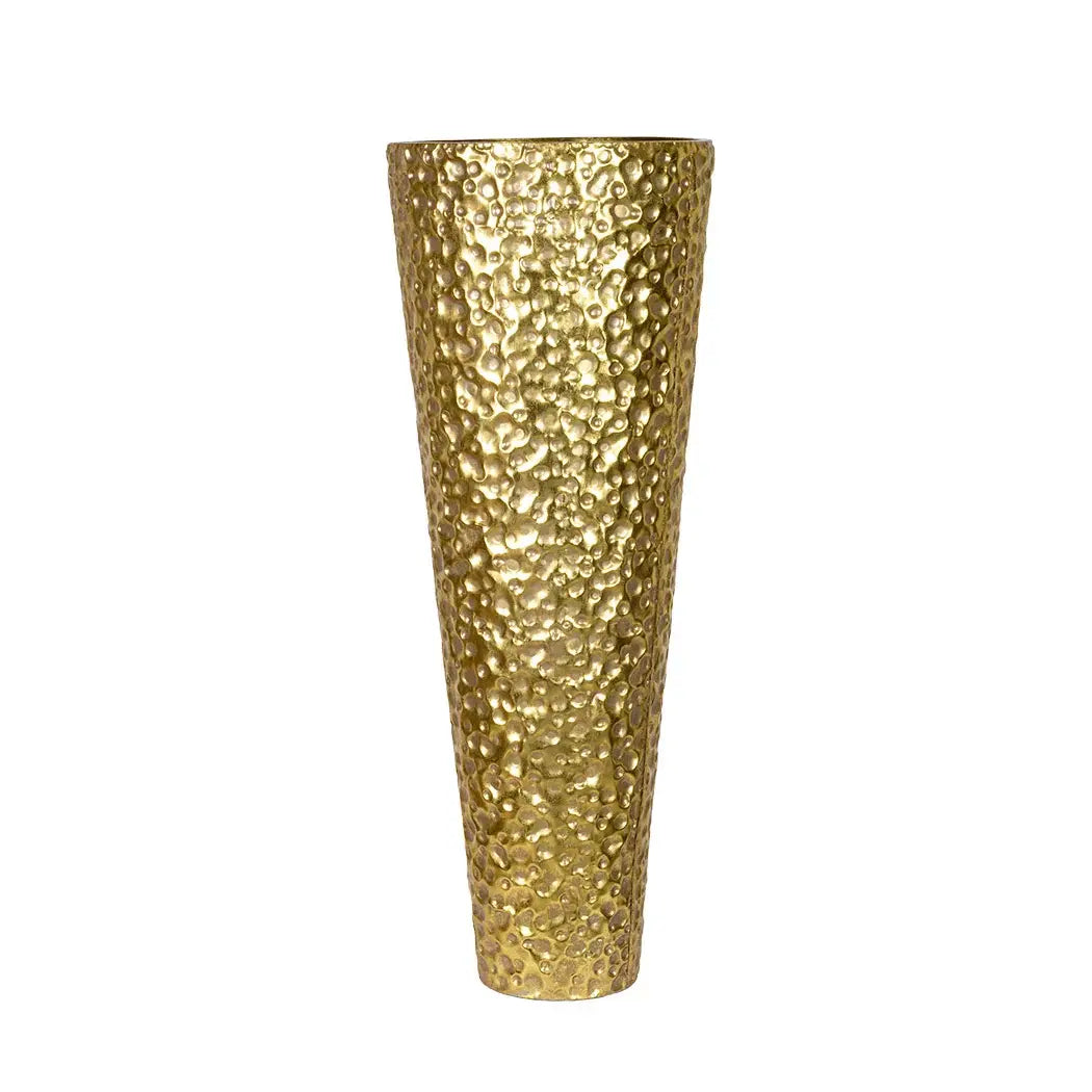 Vase - Hammered Cone Gold 81cm - Iron
