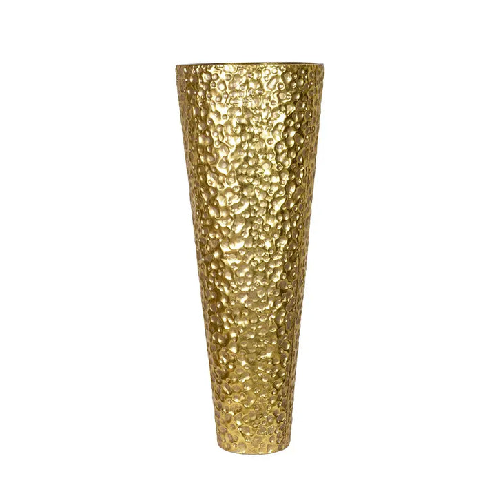 Vase - Hammered Cone Gold 81cm - Iron