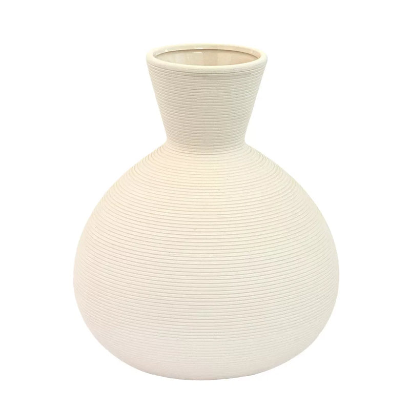 Vase - Off-White Lines 22cm - Resin