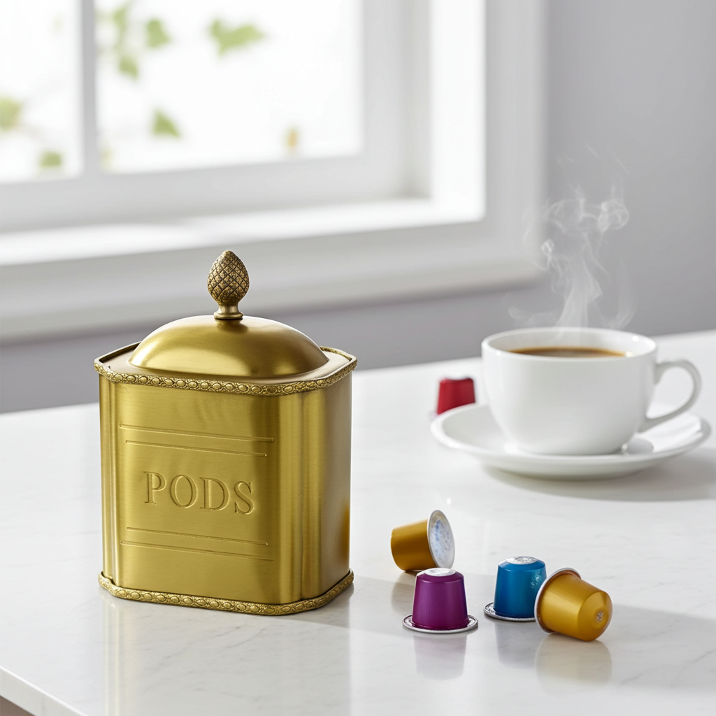 Canister - Brass Pods Royal